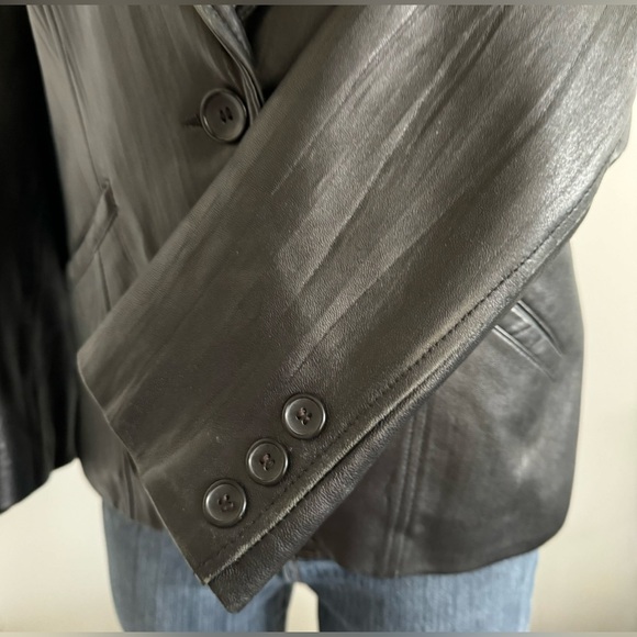 💎💟Danier Black Leather Jacket - Picture 6 of 16